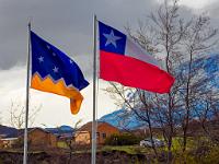 0006 The flags of Chile (R) and Magallanes province